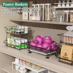 3-Tier Rolling Pantry Organizer with Wheels
