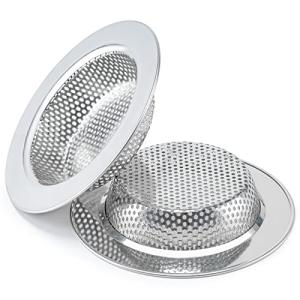 Honmein 2-Pack Kitchen Sink Strainers, Double-Layer Design