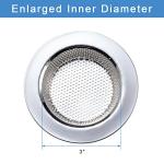 Honmein 2-Pack Kitchen Sink Strainers, Double-Layer Design