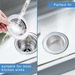 Honmein 2-Pack Kitchen Sink Strainers, Double-Layer Design