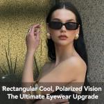 Trendy 90s Rectangle Sunglasses for Women