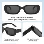 Trendy 90s Rectangle Sunglasses for Women
