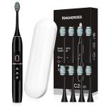 Kingheroes Electric Toothbrush Set with Travel Case