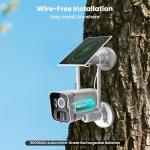 100% Wire-Free Solar Security Camera with AI
