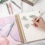 6 Pcs Quick Dry Black Gel Pens for Smooth Writing