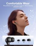 HUIFU Wireless Earbuds with 40H Playtime and Mic