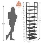 10-Tier Tall Shoe Rack for 20-25 Pairs