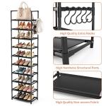10-Tier Tall Shoe Rack for 20-25 Pairs