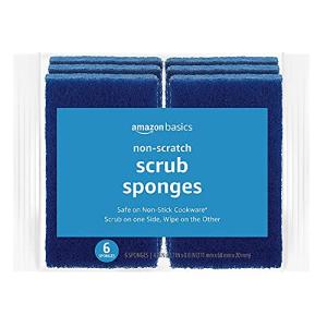 Amazon Basics Scratch-Free Sponges, 6-Pack