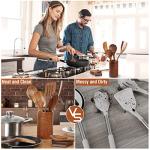 Mooues 9 Piece Teak Wooden Kitchen Utensil Set