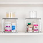 4 Pack Stackable Acrylic Storage Drawers