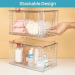 4 Pack Stackable Acrylic Storage Drawers