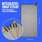 Quick Dry Silver Gym Towel for Workouts