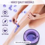 Tress Wellness Purple Wax Warmer with Spatulas