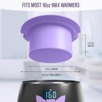 Tress Wellness Purple Wax Warmer with Spatulas