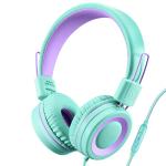 Kids’ POWMEE P10 Headphones with Microphone - Green