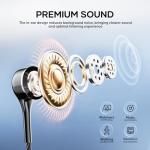 5-Pack Wired Earbuds with Microphone and Bass