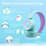 Kids’ POWMEE P10 Headphones with Microphone - Green