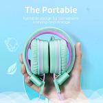 Kids’ POWMEE P10 Headphones with Microphone - Green