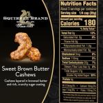 Sweet Brown Butter Cashews - 3.5 Ounce Bag