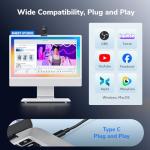 EMEET Piko 4K AI Dual-Camera Streaming Webcam