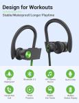 Bluetooth Sports Earbuds, Waterproof, Noise Cancelling, 16H Playtime