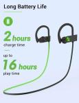 Bluetooth Sports Earbuds, Waterproof, Noise Cancelling, 16H Playtime