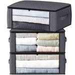 3-Pack Foldable Storage Bags with Clear Window