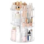 Spinning Makeup Organizer with Adjustable Layers