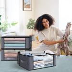 3-Pack Foldable Storage Bags with Clear Window