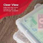 IRIS USA 10-Pack Game Storage Organizer Bins