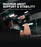 Gymreapers 18" Weightlifting Wrist Wraps - Black