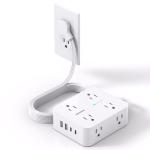 HANYCONY Power Strip with 8 Outlets and USB Ports