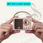 Cute Retro Bluetooth Speaker in Pink