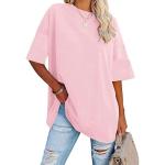 Oversized Crewneck T-Shirts for Women – Pink