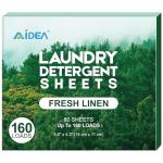 AIDEA Laundry Detergent Sheets - Fresh Scent, 80 Sheets