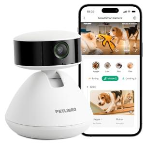 PETLIBRO AI Dog Camera Pet Camera Indoor with Phone App [Multi-Pet Recognition, Daily Activity Analysis & Smart Summaries] Cat Cam 360° View, 1080P Dog Cam Night Vision, 2-Way Audio WiFi Cam