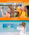 AI Digital Camera, AI Camera Recognizes Everything, Cameras for Photography with WiFi, Vlogging Camera for Kids with Dual Lens 3.6" IPS Touch Screen, Creative Doodle with 32 GB Card for Teens, Kids
