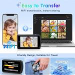 DSOEKEU AI Digital Camera, WiFi Cameras for Photography with Object Recognition, Compact Point and Shoot Digital Camera with Dual Lens, Flash, 3.6" Touch Screen, Gift for Kids Teens