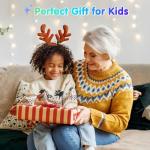 DSOEKEU AI Digital Camera, WiFi Cameras for Photography with Object Recognition, Compact Point and Shoot Digital Camera with Dual Lens, Flash, 3.6" Touch Screen, Gift for Kids Teens