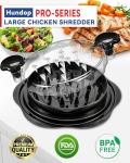 Chicken Shredder Tool Twist for Kitchen, Manual Chicken Breast Grinder Machine for Ground Food, Meat & Vegetables (Elegant Black)