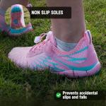 Barezoey 2025 New Barefoot Shoes for Women Mens,Hike Barefoot Shoes Womens Footwear,Comfortable & Non-Slip Barefoot Vitality Shoe Women's Athletic Footwear,Wide Toe Box Water Shoe for Women Men White