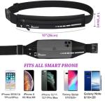AIKENDO Slim Running Belt for Women Men,Runners Fanny Pack Phone Holder,Running Pouch Waist bag for Workout Jogging,Money Belt Running Gear Accessories