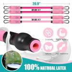 Ayombo Pilates Bar Kit with Resistance Bands, Adjustable Pilates Equipment for Legs, Hip, Waist, Arm, Squats Exercise Equipment for Home Gym Workouts, 3-Section Pilates Bar Kit for Women & Men