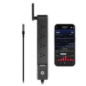 AC Infinity Outlet AI, Environment Controller, Smart WiFi Power Strip, Dual-Zone Temperature Humidity, Individual Control 4 Plugs, AI Targeting, Thermostat Greenhouse Aquarium Terrarium Home, 1800W