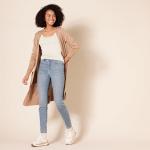 Amazon Essentials Women's Slim-Fit Tank Top, Pack of 2, Beige/Brown, Medium