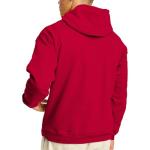 Hanes Men's Pullover EcoSmart Hooded Sweatshirt, Deep Red, X-Large