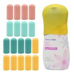 TRANOMOS 18 Pack Silicone Bottle Covers Travel Essentials for Women Men, Beach Vacation Essentials, Travel Size Toiletries Accessories, Cruise Ship Essentials 2025, Must Haves, Leak Proofing