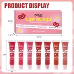 Dmsky 12 Pack Lip Gloss Set, 12 Colors Lip Oil for Dry Cracked Lips, Moisturizing Lip Balm Infused with Vitamin E for a Sheer Tint Of Color