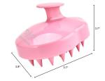 URTHEONE Soft Silicone Hair Scalp Massager Shampoo Brush for Wet Dry Oily Curly Straight Thick Thin Rough Long Short Natural Men Women Kids Pets Hair Care Tools（Pink